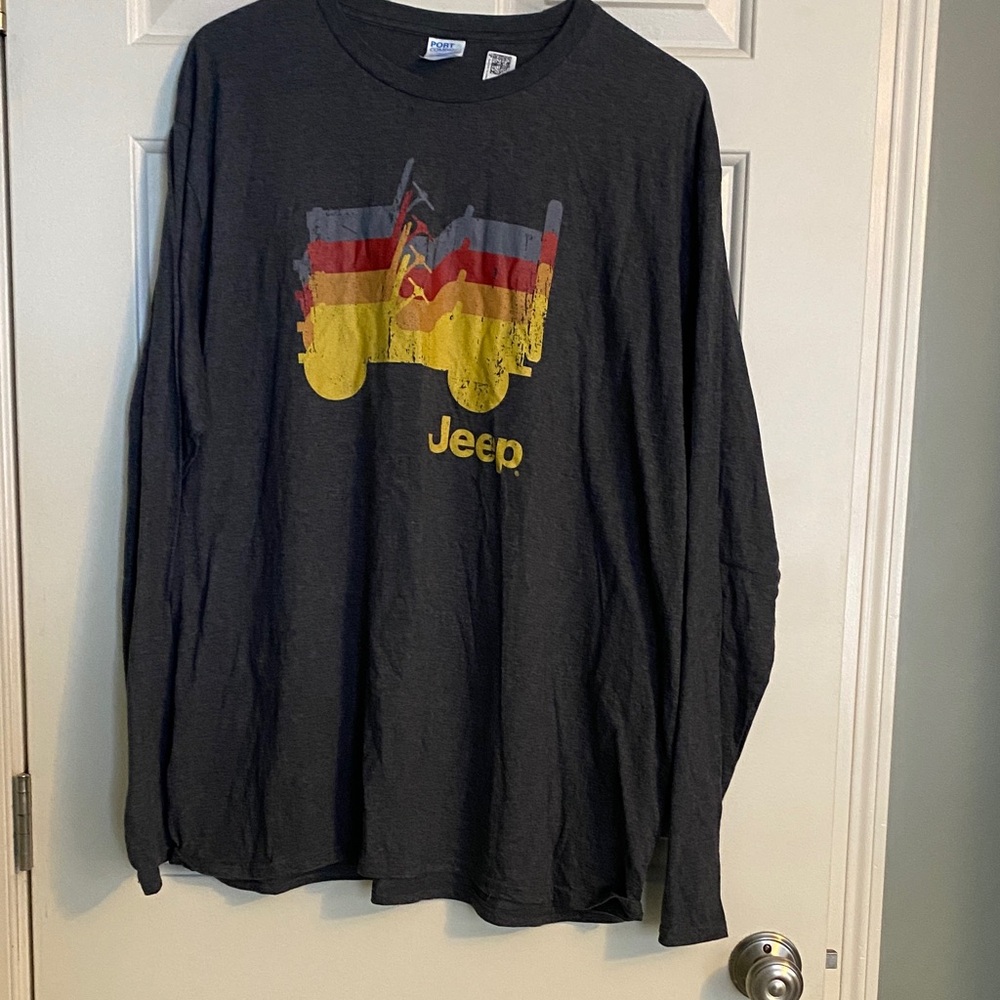Jeep Black Long Sleeve with Colorful Graphic